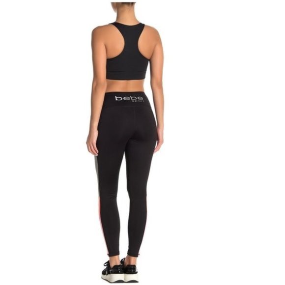 BEBE Sport Colorblock Leggings - Picture 2 of 9